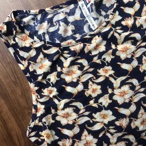 Navy floral dress